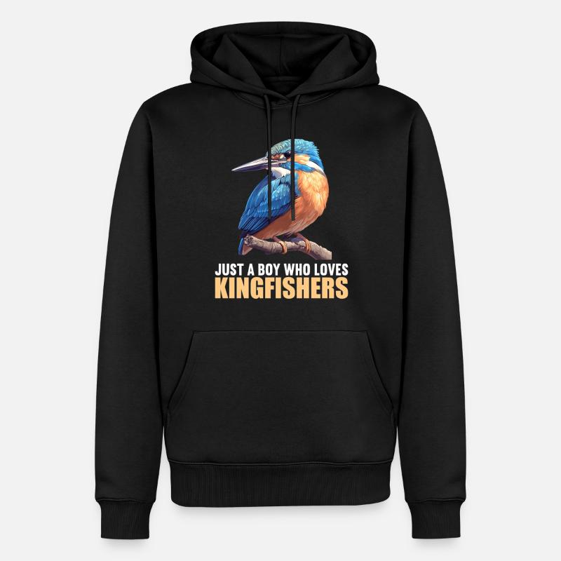 Eisvögel Eisvogel - Männer Premium Bio Hoodie - Schwarz