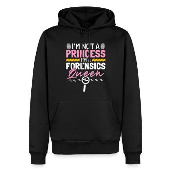 Médecin légiste Reine Drôle Filles Détective Médecin légiste - Sweat à capuche Premium bio Homme - noir - Devant - Nico (187cm)