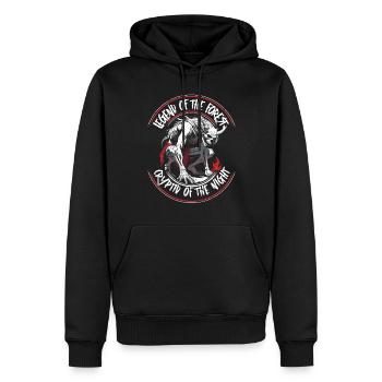 Wendigo Kryptide Cryptid - Männer Premium Bio Hoodie - Schwarz - Vorne - Nico (187cm)