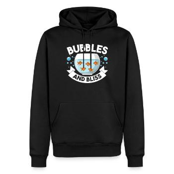 Aquarium aquatique - Sweat à capuche Premium bio Homme - noir - Devant - Nico (187cm)