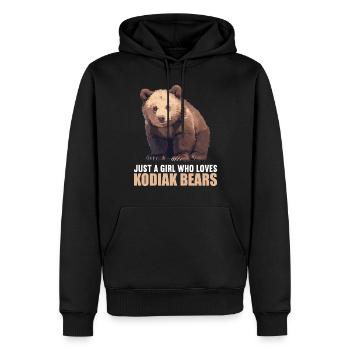 Ours Kodiak Ours Kodiak - Sweat à capuche Premium bio Homme - noir - Devant - Nico (187cm)