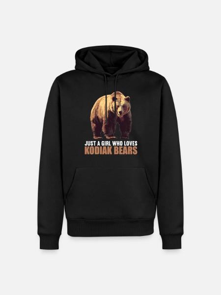 Kodiakbären Kodiakbär - Männer Premium Bio Hoodie - Schwarz