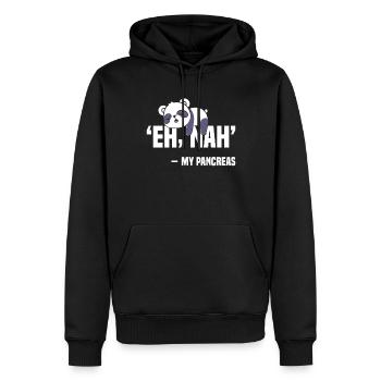 Seuls les perdants ont besoin d’un pancréas - Sweat à capuche Premium bio Homme - noir - Devant - Nico (187cm)
