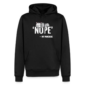 Seuls les perdants ont besoin d’un pancréas - Sweat à capuche Premium bio Homme - noir - Devant - Nico (187cm)