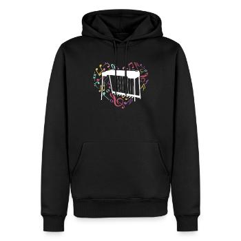 Ich Spiele Pedal-steel-gitarre, Was Ist Deine - Männer Premium Bio Hoodie - Schwarz - Vorne - Nico (187cm)