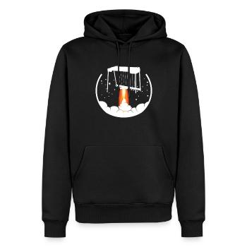 Ich Spiele Pedal-steel-gitarre, Was Ist Deine - Männer Premium Bio Hoodie - Schwarz - Vorne - Nico (187cm)