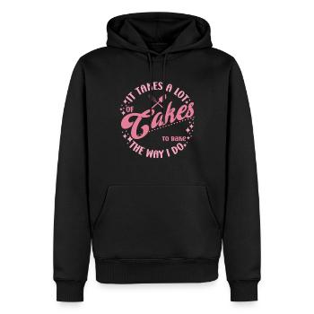 Cake Baker Lot De Gâteaux À Cuire Je Fais Cupcake - Sweat à capuche Premium bio Homme - noir - Devant - Nico (187cm)