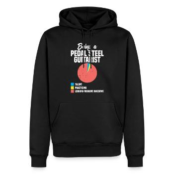 Je ne recommande pas d’utiliser ma guitare pedal steel - Sweat à capuche Premium bio Homme - noir - Devant - Nico (187cm)