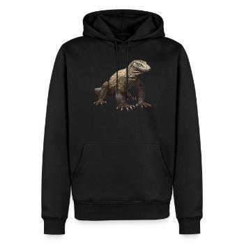 Komodowarane Komodowaran - Männer Premium Bio Hoodie - Schwarz - Vorne - Nico (187cm)