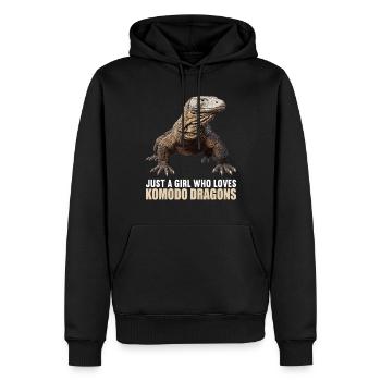 Komodowarane Komodowaran - Männer Premium Bio Hoodie - Schwarz - Vorne - Nico (187cm)