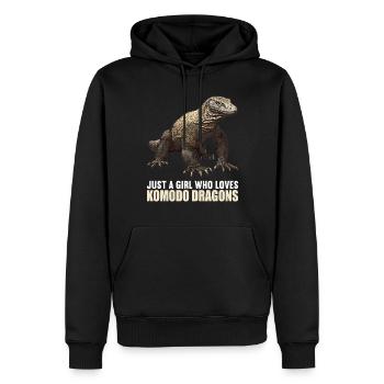 Komodowarane Komodowaran - Männer Premium Bio Hoodie - Schwarz - Vorne - Nico (187cm)