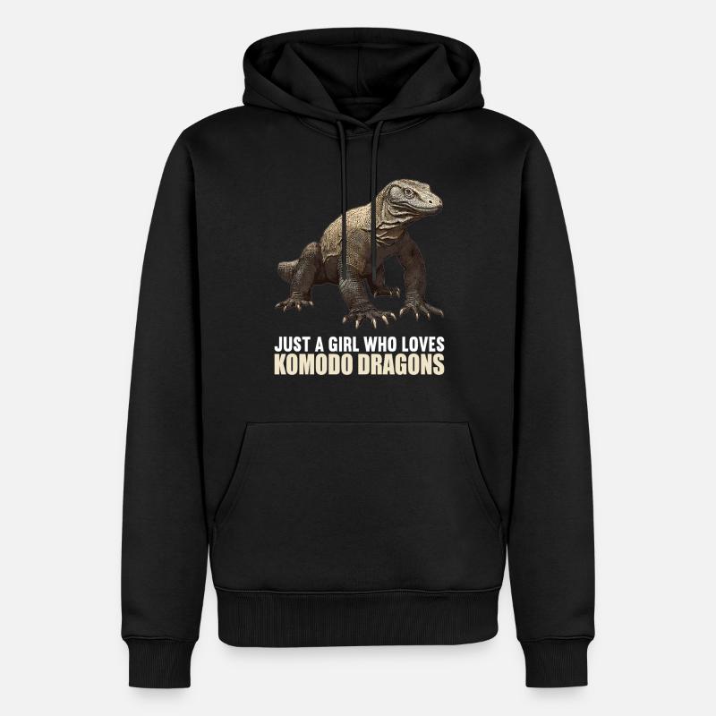 Komodowarane Komodowaran - Männer Premium Bio Hoodie - Schwarz
