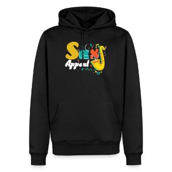 Saxophone Pun Sax Appeal - Männer Premium Bio Hoodie - Schwarz - Vorne - Nico (187cm)
