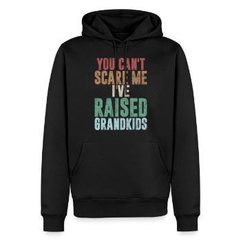 Grand-père Grand-père Pops Grand-parent - Sweat à capuche Premium bio Homme - noir - Devant - Nico (187cm)
