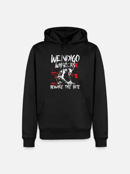 Wendigo Kryptide Cryptid - Männer Premium Bio Hoodie - Schwarz