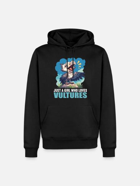 Vulture Geier - Männer Premium Bio Hoodie - Schwarz