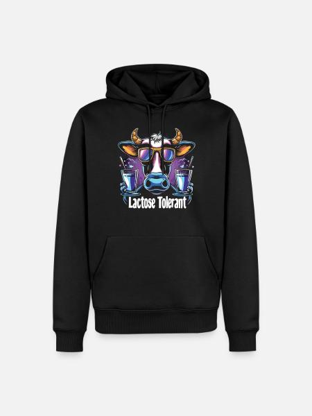 Lactose tolerant - Men’s Premium Organic Hoodie - black