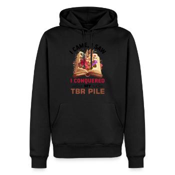 Lesedrache Booktok Buchliebhaber Buchdrache - Männer Premium Bio Hoodie - Schwarz - Vorne - Nico (187cm)