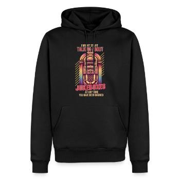 Jukebox Collectors - Men’s Premium Organic Hoodie - black - Front - Nico (187cm)
