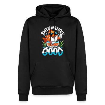 Aquarium aquatique - Sweat à capuche Premium bio Homme - noir - Devant - Nico (187cm)
