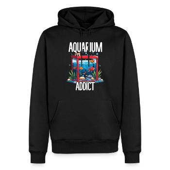 Aquarium aquatique - Sweat à capuche Premium bio Homme - noir - Devant - Nico (187cm)