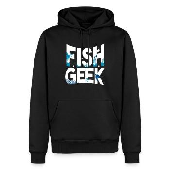 Aquarium aquatique - Sweat à capuche Premium bio Homme - noir - Devant - Nico (187cm)