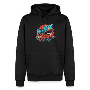 Wakeboarding Wakeboard Wake'n Shred - Männer Premium Bio Hoodie - Schwarz - Vorne - Nico (187cm)