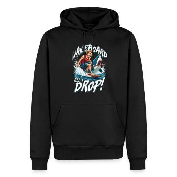 Wakeboarding Wakeboard Wakeboarder - Men’s Premium Organic Hoodie - black - Front - Nico (187cm)