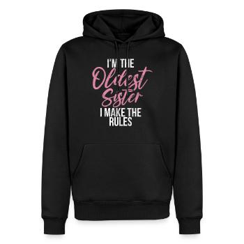 Sister Brother Matching Siblings Twins - Men’s Premium Organic Hoodie - black - Front - Nico (187cm)