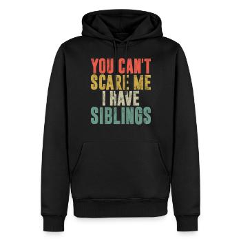 Sister Brother Matching Siblings Twins - Men’s Premium Organic Hoodie - black - Front - Nico (187cm)