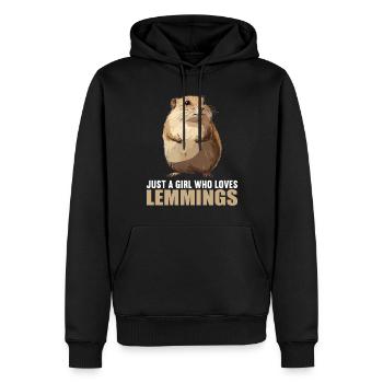 Lemmings Lemming - Men’s Premium Organic Hoodie - black - Front - Nico (187cm)