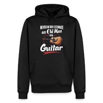 Gitarrist Gitarrist Musiker Gitarrenmusik - Männer Premium Bio Hoodie - Schwarz - Vorne - Nico (187cm)