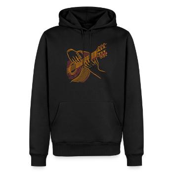 Gitarrist Gitarrist Musiker Gitarrenmusik - Männer Premium Bio Hoodie - Schwarz - Vorne - Nico (187cm)