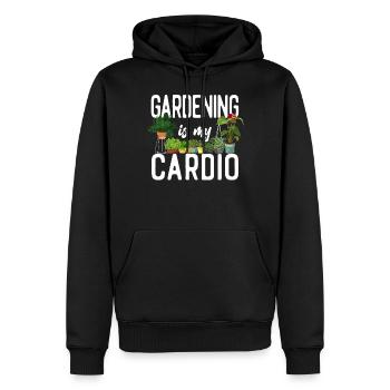 Plant Lover Gardening Gardening Is - Männer Premium Bio Hoodie - Schwarz - Vorne - Nico (187cm)