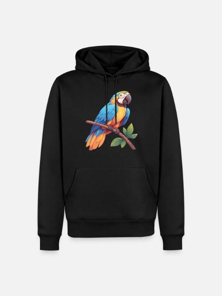 Macaw's Era - Men’s Premium Organic Hoodie - black