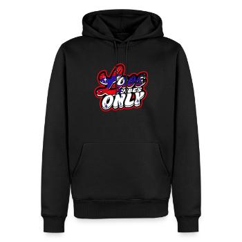 Laos Vibes Only Laotische Wurzel - Männer Premium Bio Hoodie - Schwarz - Vorne - Nico (187cm)