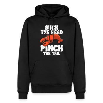 Crawfish Gifts - Männer Premium Bio Hoodie - Schwarz - Vorne - Nico (187cm)