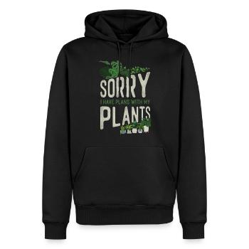 Plant Lover Gardening Sorry I Have - Männer Premium Bio Hoodie - Schwarz - Vorne - Nico (187cm)