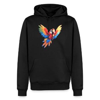 Macaw's Era - Men’s Premium Organic Hoodie - black - Front - Nico (187cm)