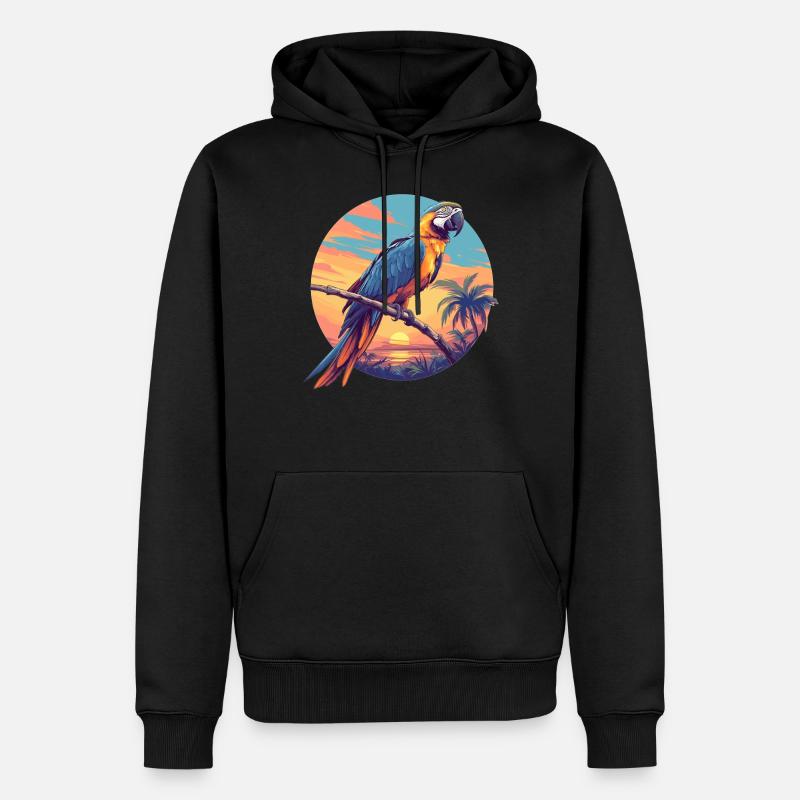 L’ère de l’ara - Sweat à capuche Premium bio Homme - noir