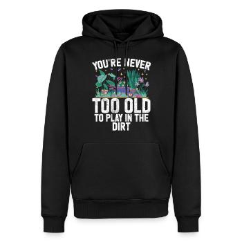 Gartenpflanzen Gärtner Gartenliebhaber Pflanzung - Männer Premium Bio Hoodie - Schwarz - Vorne - Nico (187cm)