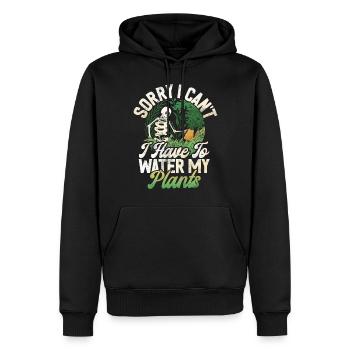 Gartenpflanzen Gärtner Gartenliebhaber Pflanzung - Männer Premium Bio Hoodie - Schwarz - Vorne - Nico (187cm)