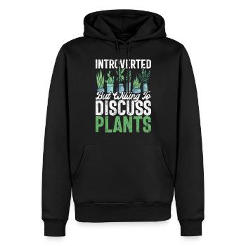 Gartenpflanzen Gärtner Gartenliebhaber Pflanzung - Männer Premium Bio Hoodie - Schwarz - Vorne - Nico (187cm)