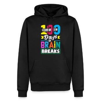 Psychologie Conseillère Psychologique Scolaire - Sweat à capuche Premium bio Homme - noir - Devant - Nico (187cm)