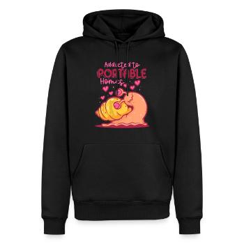Moules de collection de moules - Sweat à capuche Premium bio Homme - noir - Devant - Nico (187cm)