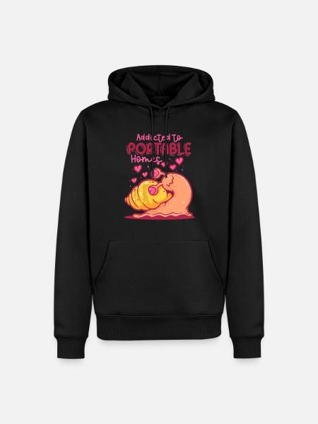 Muschelsammler Muscheln - Männer Premium Bio Hoodie - Schwarz