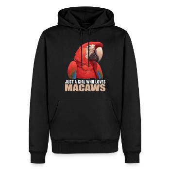 Macaw's Era - Men’s Premium Organic Hoodie - black - Front - Nico (187cm)