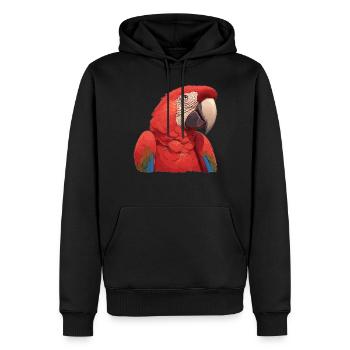Macaw's Era - Men’s Premium Organic Hoodie - black - Front - Nico (187cm)