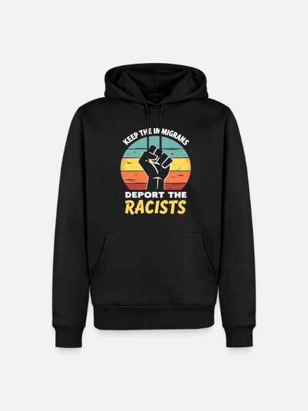 Anti-Racism Diversity, Justice & Equality - Men’s Premium Organic Hoodie - black