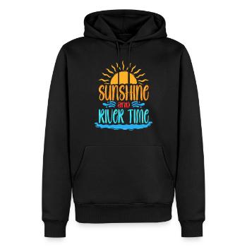 River Tubing Inner Tubing Sunshine And River Time - Männer Premium Bio Hoodie - Schwarz - Vorne - Nico (187cm)